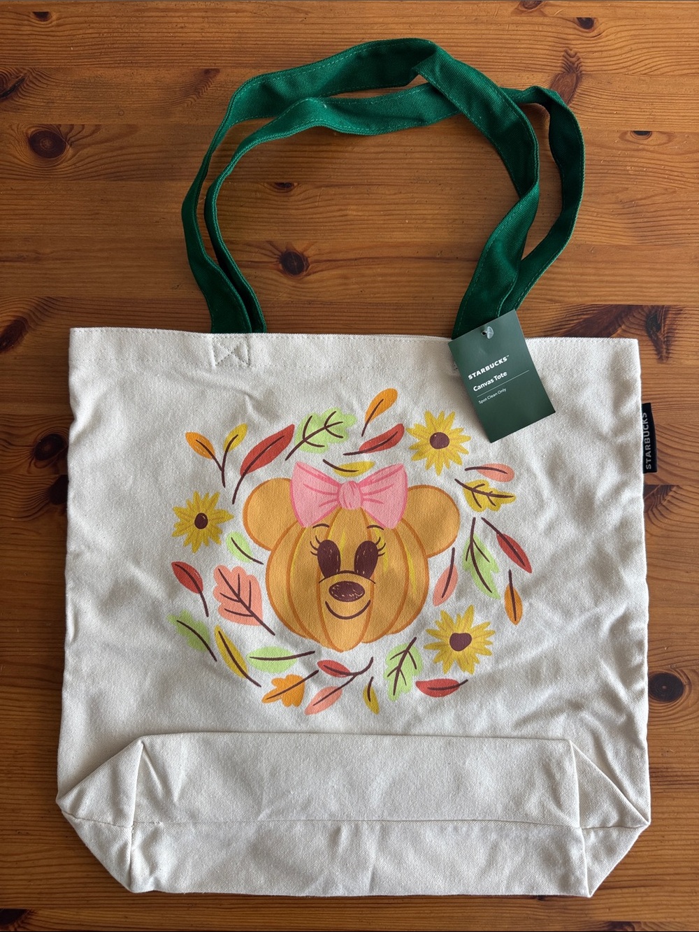 Starbucks x Disney “Enjoy Fall at Disneyland Resort” Canvas Tote Bag - Picture 6 of 12